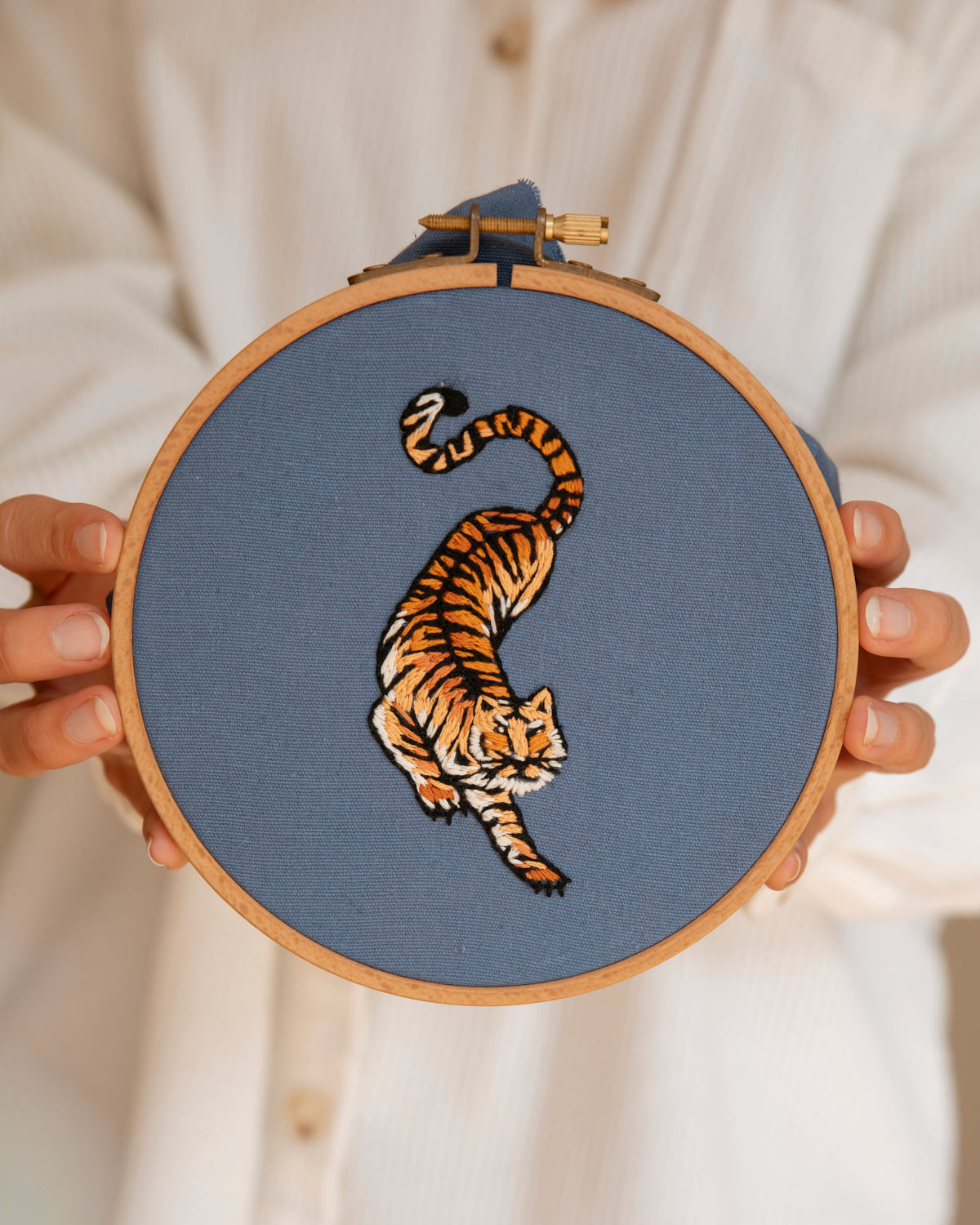 Wild Tiger Embroidery Tattoo Kit