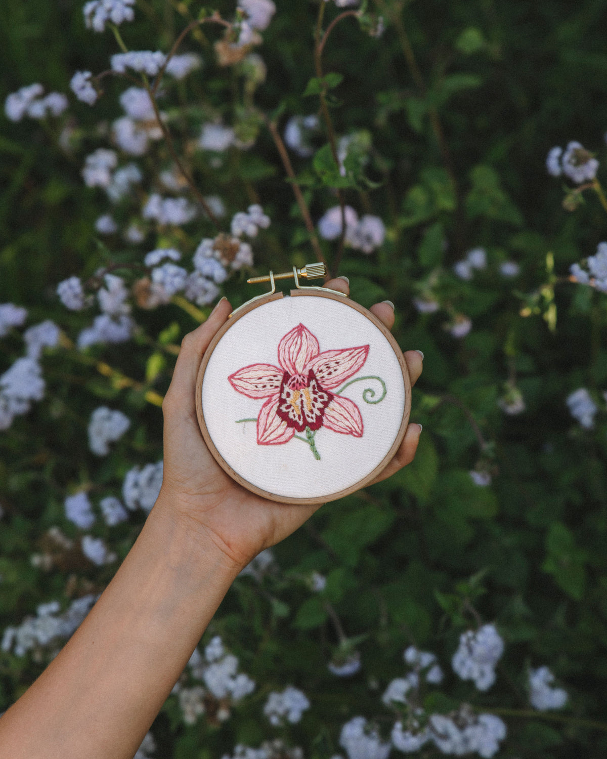 Orchid Embroidery Tattoo Kit