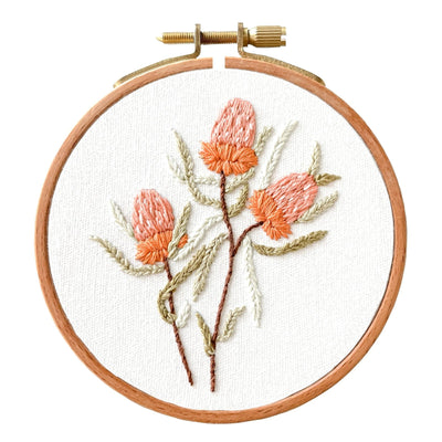 Mini Banksia Embroidery Kit - Stitched Up Kits