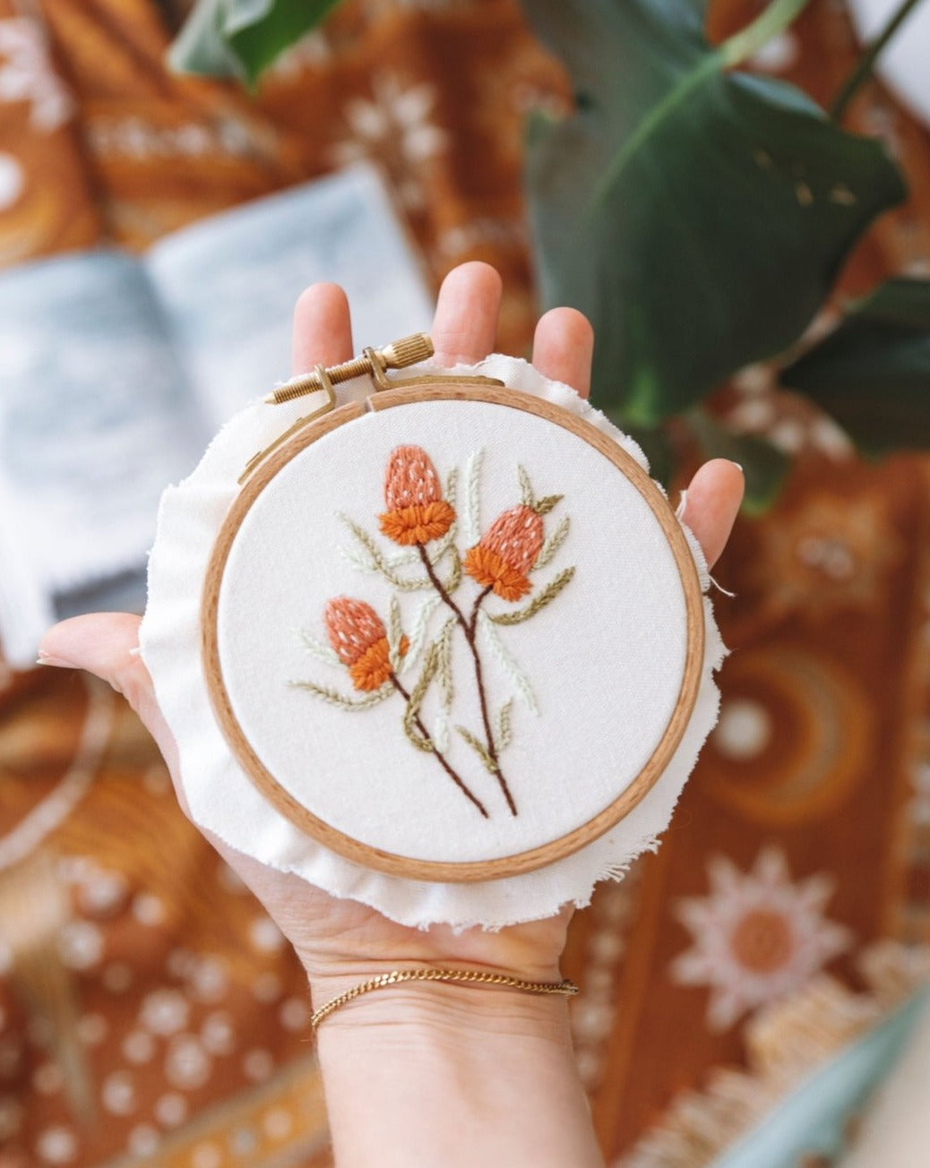 Mini Banksia Embroidery Kit - Stitched Up Kits