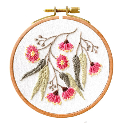 Mini Flowering Gum Embroidery Kit - Stitched Up Kits