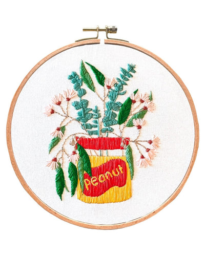 Peanut Embroidery Kit - Stitched Up Kits