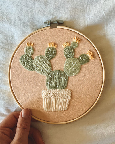 Prickly Pear Embroidery Kit - Stitched Up Kits