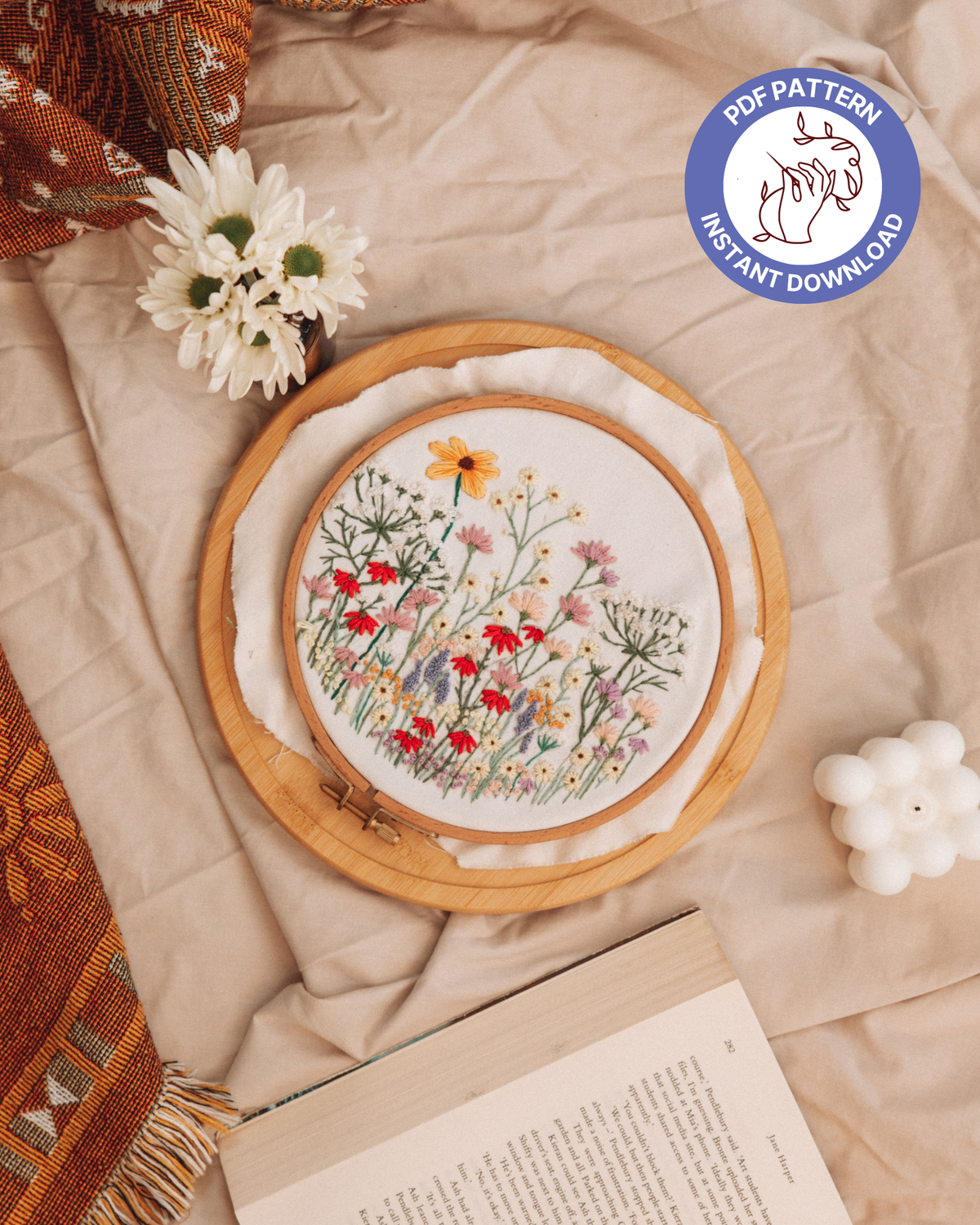 Meadow Wildflowers PDF Pattern