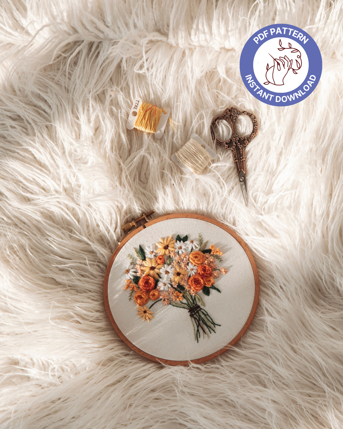 Daisy Bouquet PDF Pattern