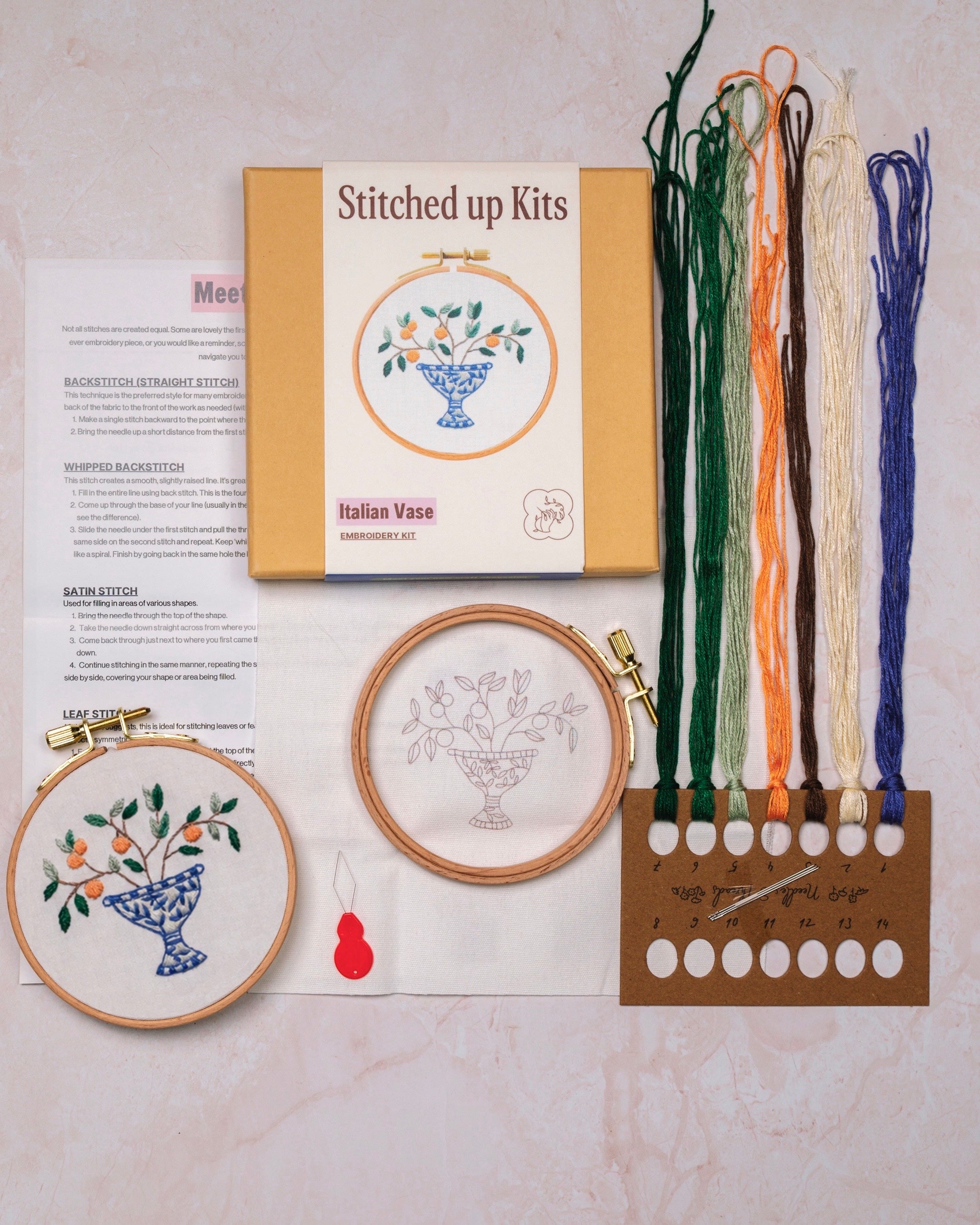 Italian Vase Embroidery Kit