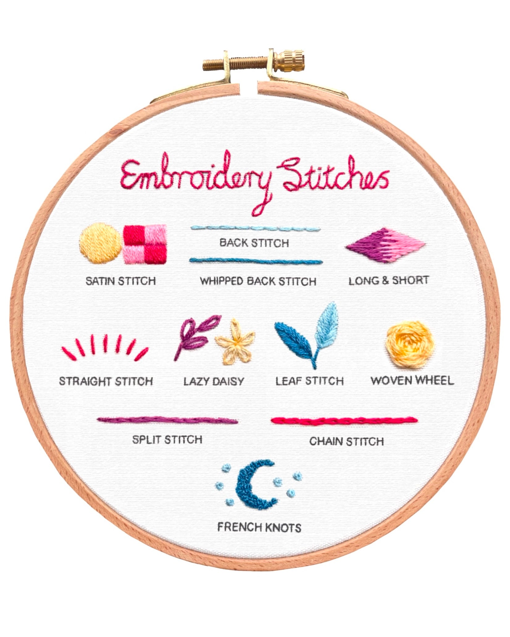 Beginner Stitch Sampler (6")
