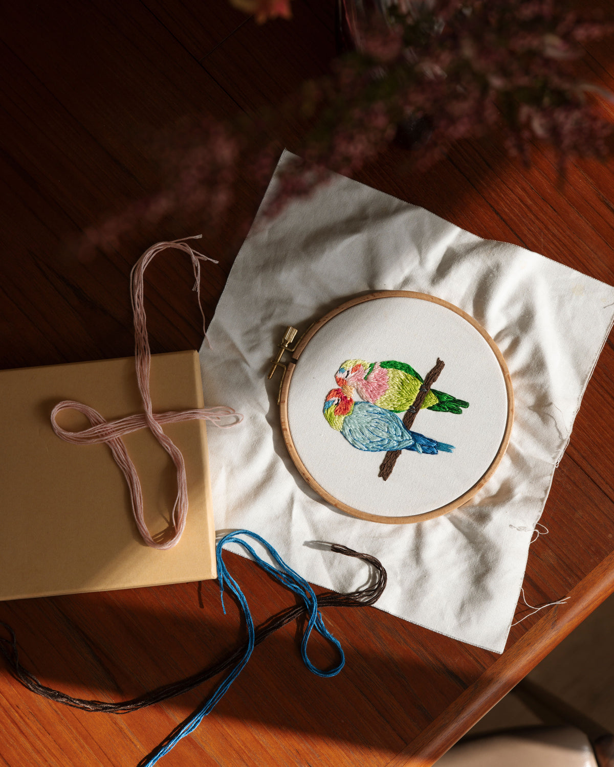 Lovebirds Embroidery Kit