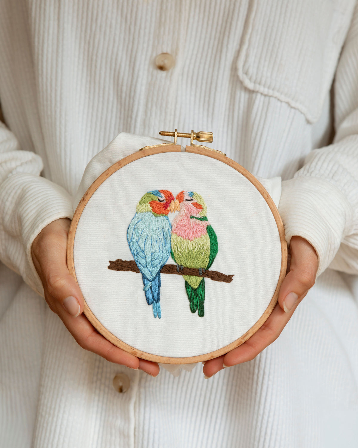 Lovebirds Embroidery Kit