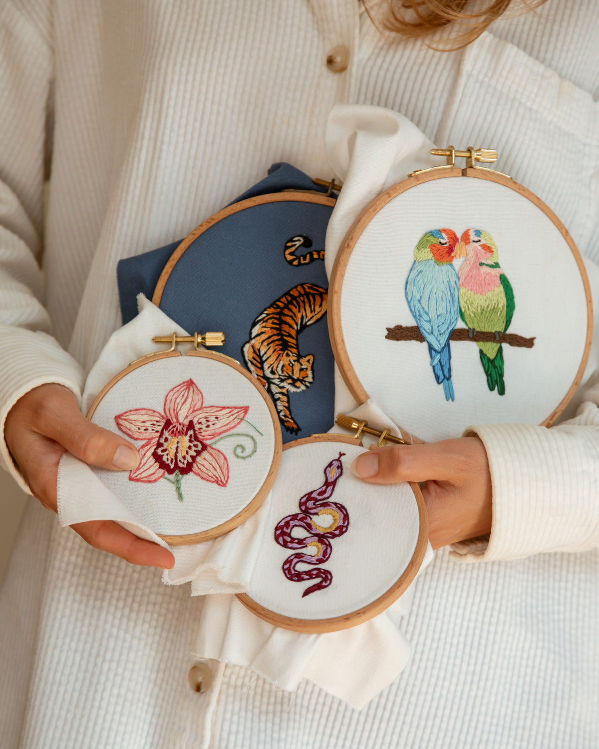 Lovebirds Embroidery Kit
