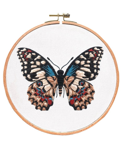 Dainty Swallowtail Embroidery Kit - Stitched Up Kits
